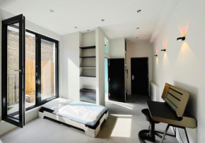 Room with a bathroom and private entrance door